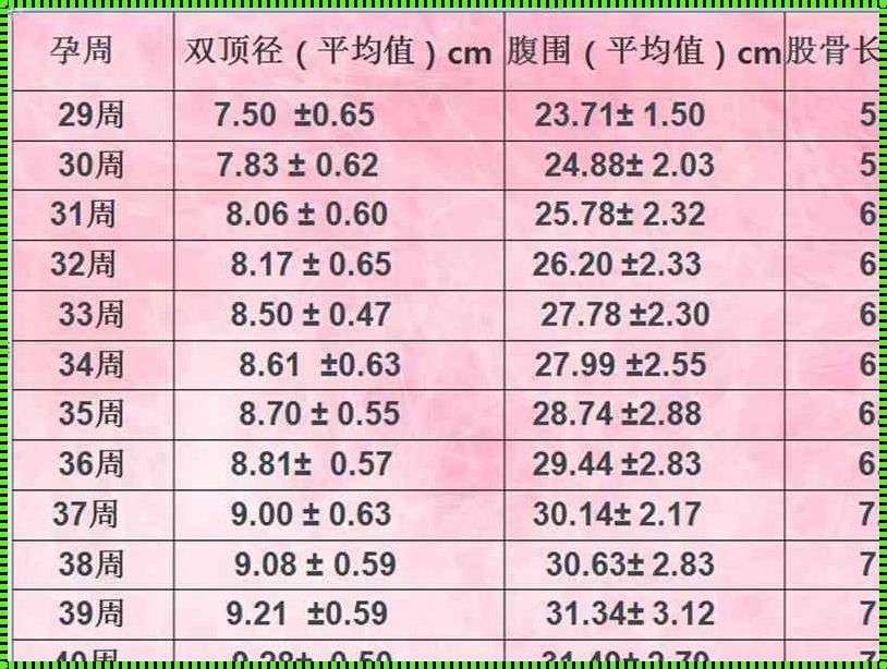 胎儿大小的计算公式《如何计算胎儿的长度》