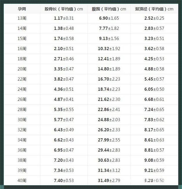 揭秘胎儿体重预估的计算公式