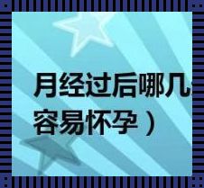 抓住月经周期中的黄金时刻：揭秘受孕的最佳时机