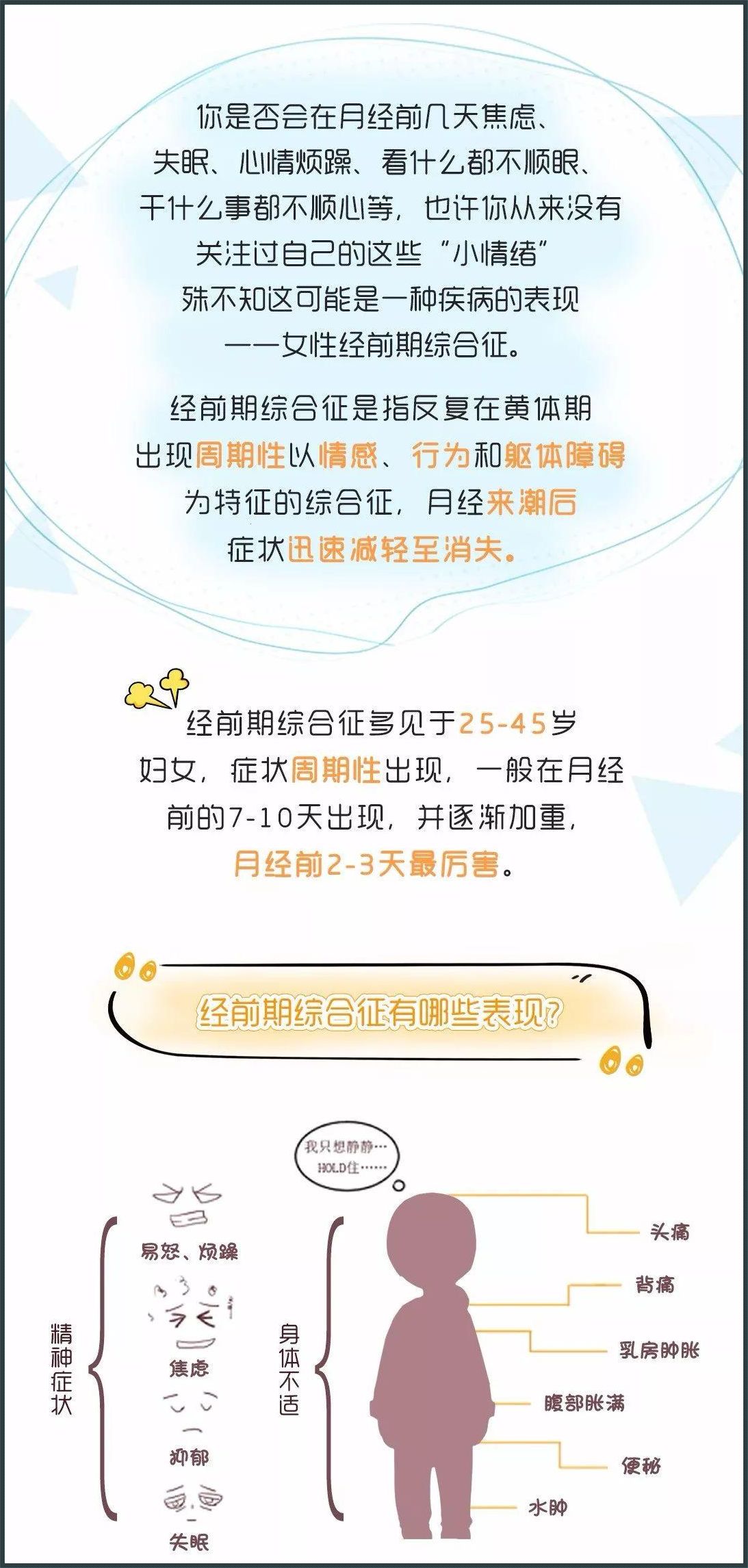 经前期综合症的症状有哪些？这里有份攻略！