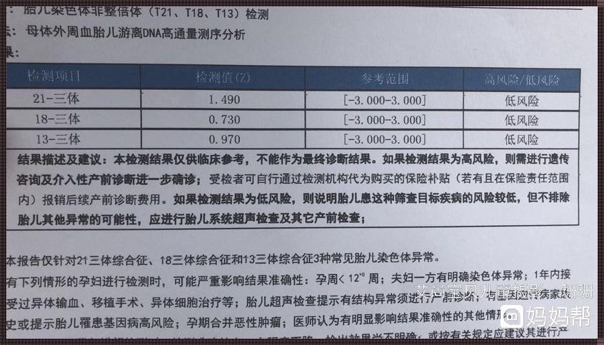 无创DNA显示21三体临界风险：深度剖析与情感探讨