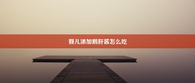 婴儿添加鹅肝酱怎么吃