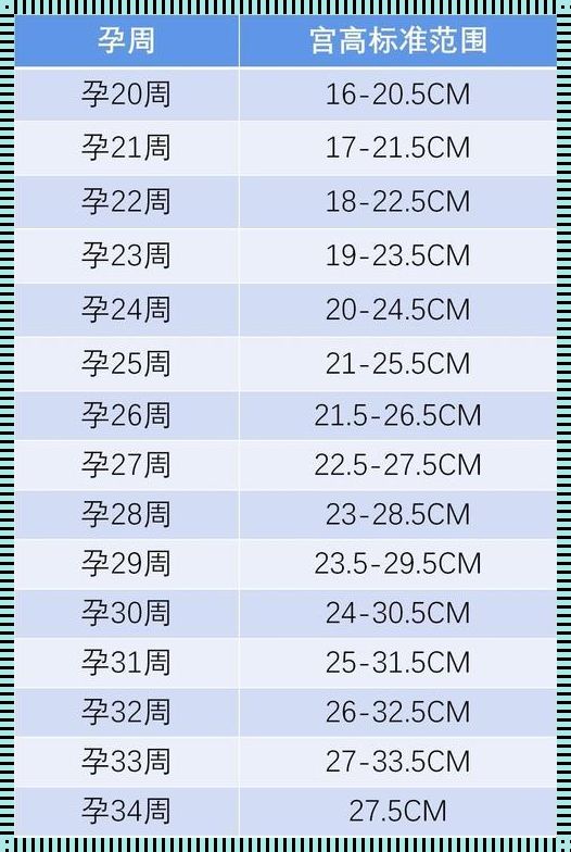 孕期26周宫高腹围标准：你关注了吗？