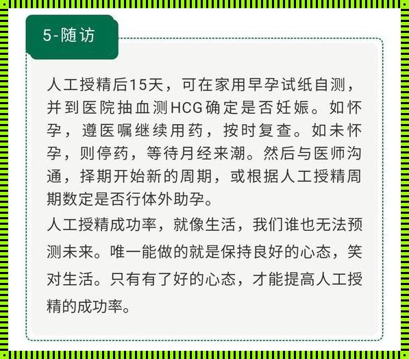 人工授精与同房怀孕率的探讨