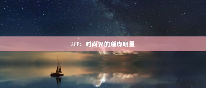 3CE：时尚界的璀璨明星