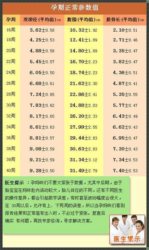 孕38周各项数据对照图：揭秘宝宝成长的关键时刻