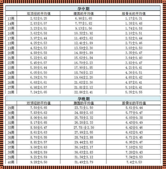 双顶径91大概是多少周：揭秘胎儿生长的秘密