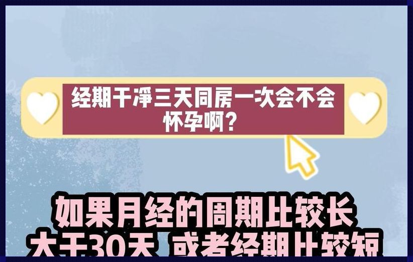 月经干净后第一天同房会怀孕吗？揭秘