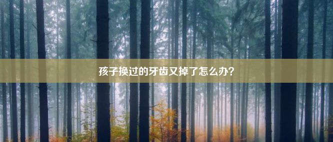 孩子换过的牙齿又掉了怎么办？