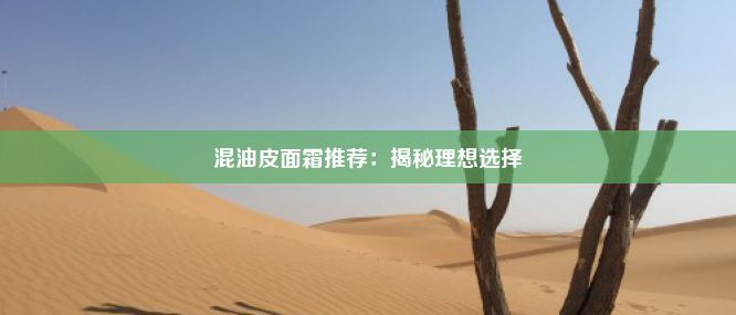 混油皮面霜推荐：揭秘理想选择