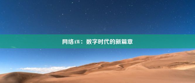 网络AW：数字时代的新篇章