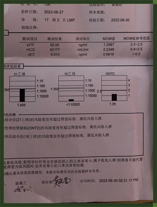 唐筛临界风险：一种预警信号