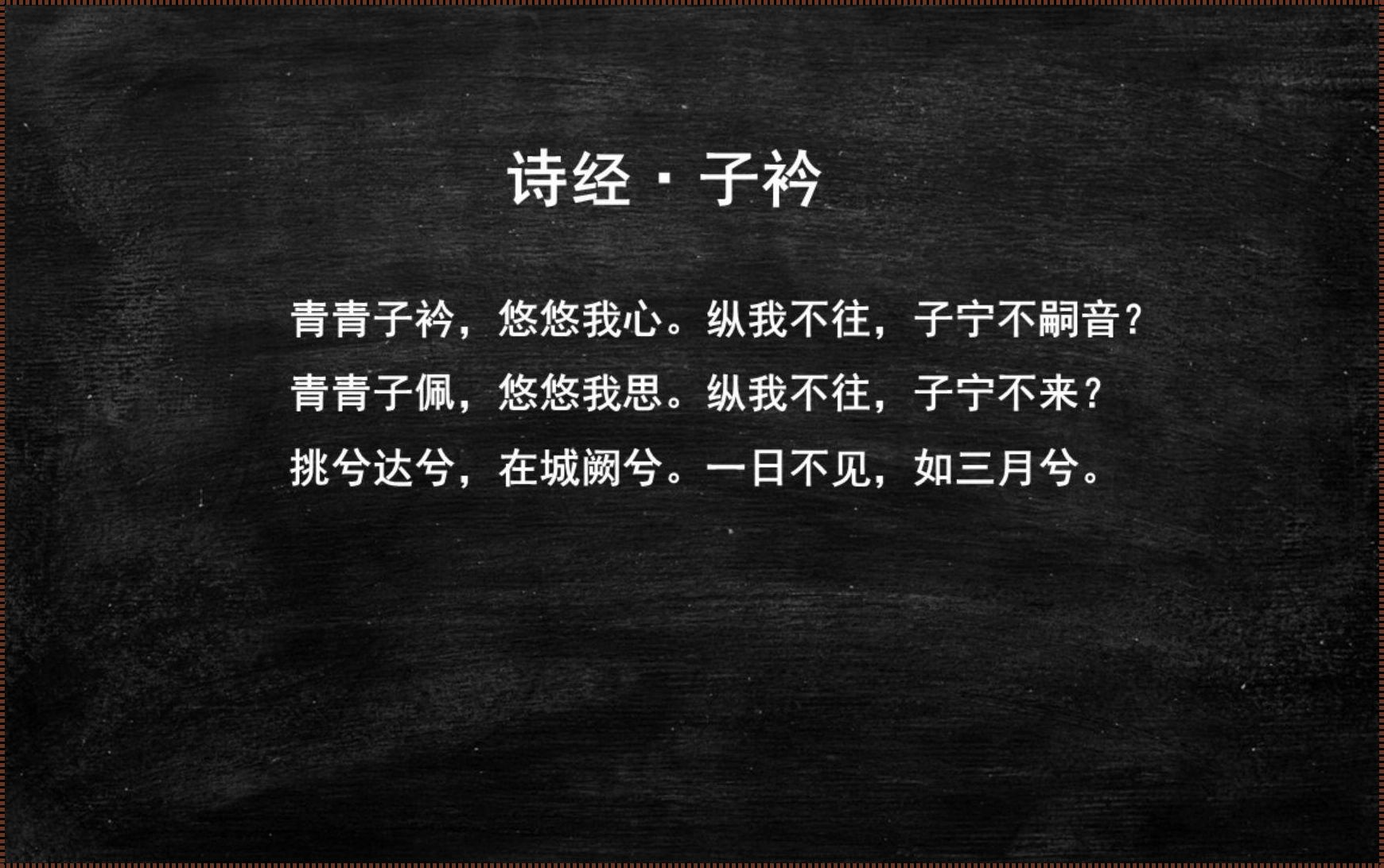 子衿我是在疼你（你这妙人，教我如何不为你痴狂）