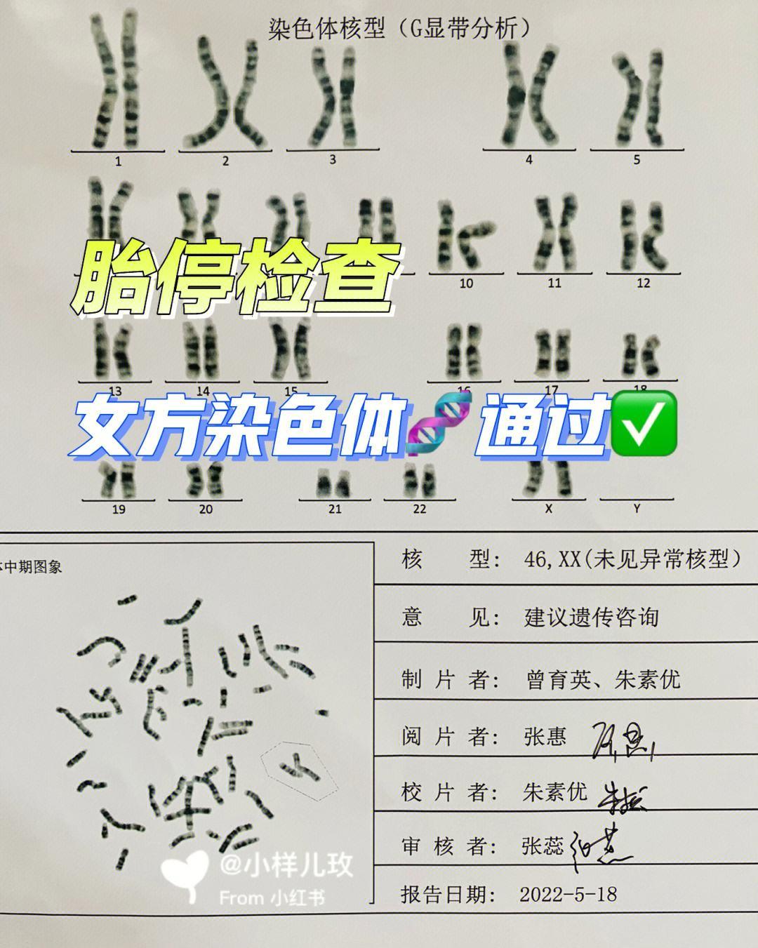 “染色体检查，夫妻搭配，干活不累？”