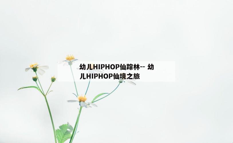 幼HIP儿OP，仙踪林里头的疯狂派对