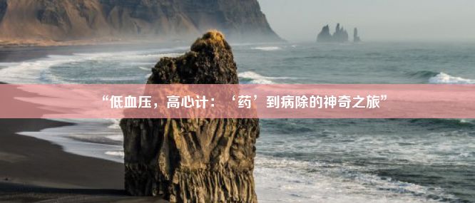 “低血压，高心计：‘药’到病除的神奇之旅”