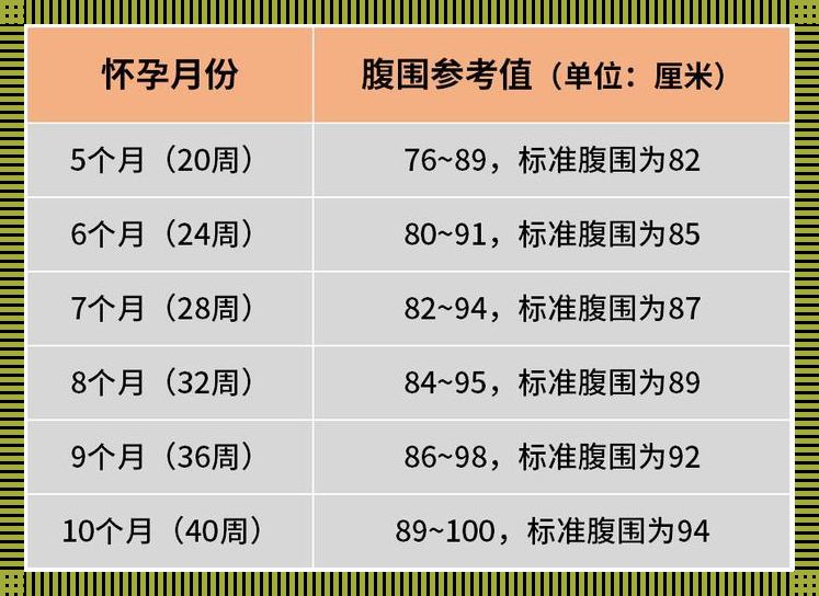 孕妇肚子尺寸揭秘：笑谈腹围那些事儿