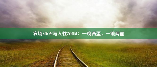 农场ZOOM与人性ZOOM：一鸡两蛋，一镜两面