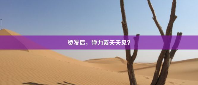 烫发后，弹力素天天见？